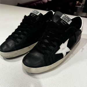 Golden Goose Black and White Star Sneakers